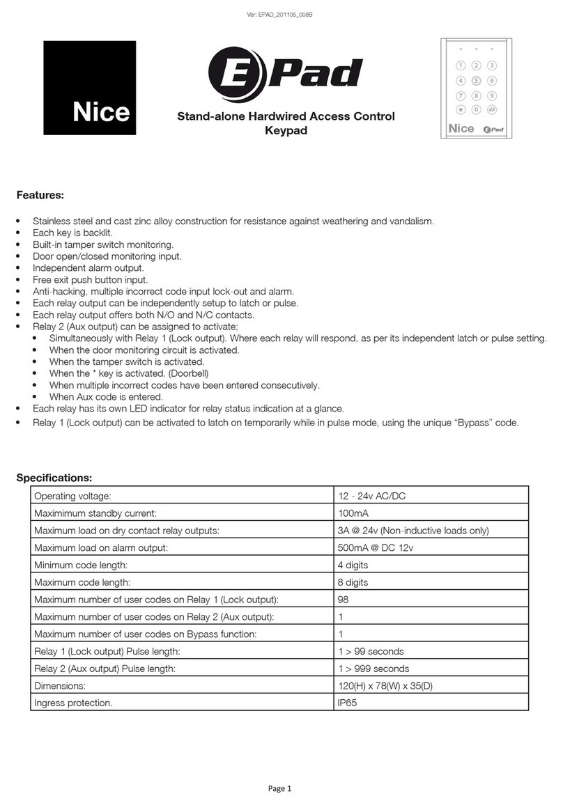 Nice EPad manual