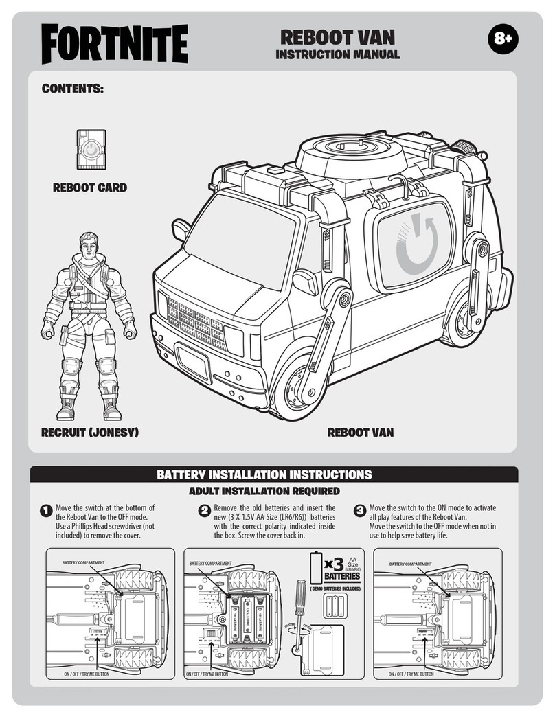Jazwares FORTNITE REBOOT VAN instruction manual