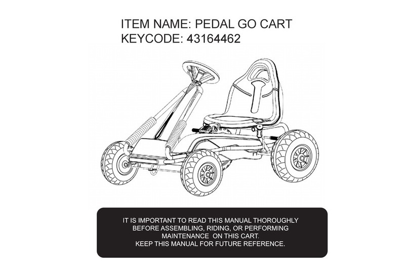 HOMCOM PEDAL GO CART User manual