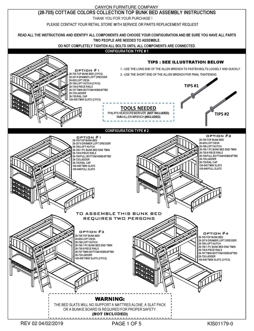 Canyon 28-705 Assembly instructions