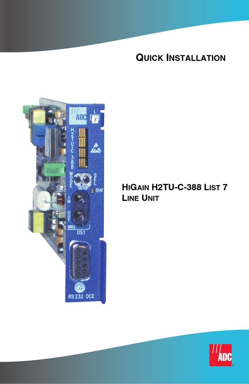 ADC H2TU-C-388 HiGain Original operating instructions ADC H2TU-C-388 HiGain Original operating instructions