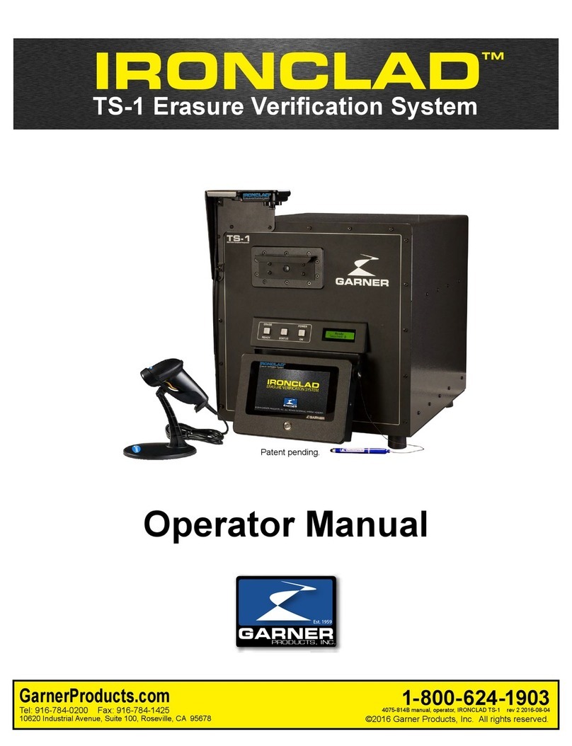 Garner IRONCLAD TS-1 Operator's manual