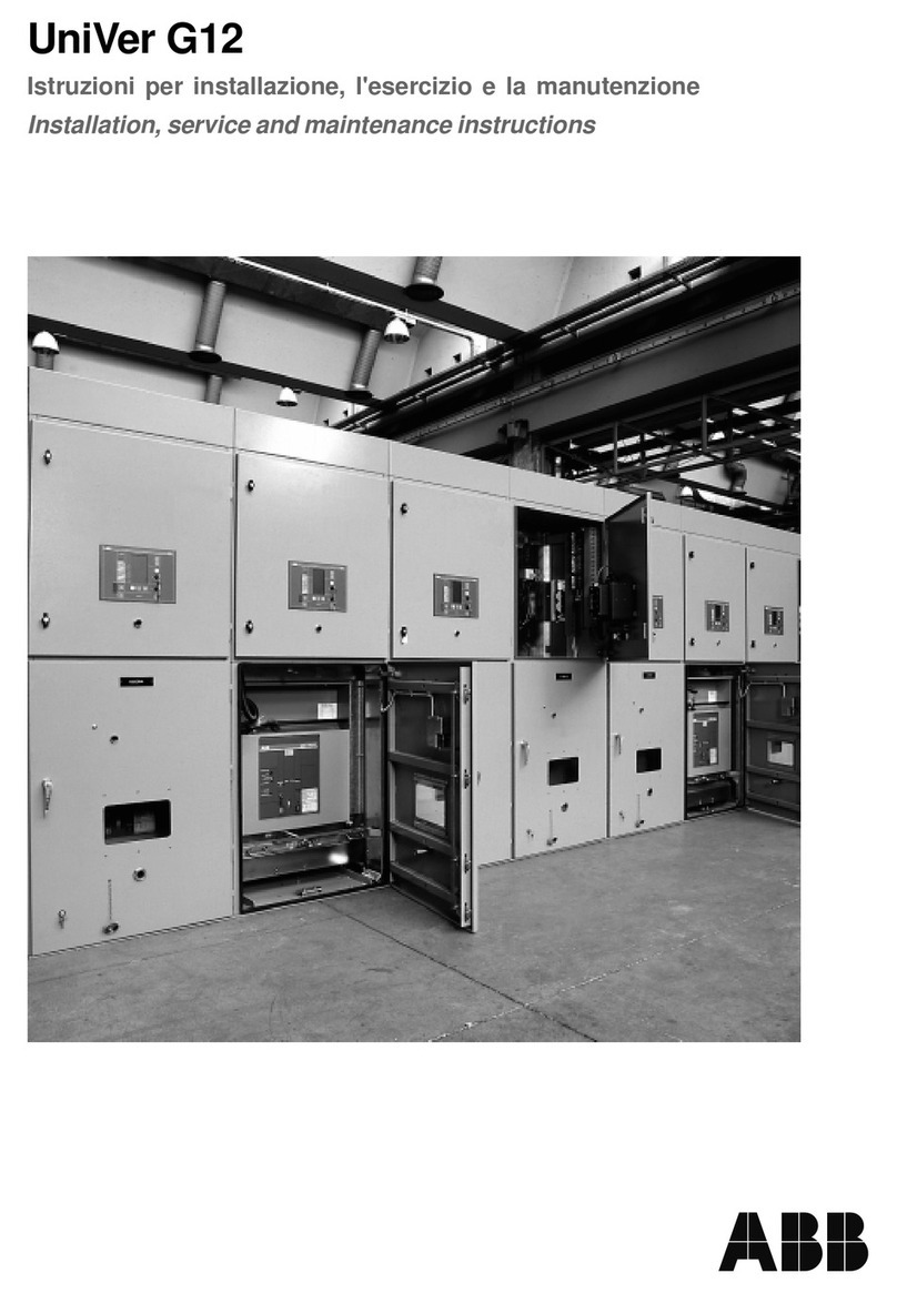 ABB UniVer G12 Installation, service and maintenance instructions