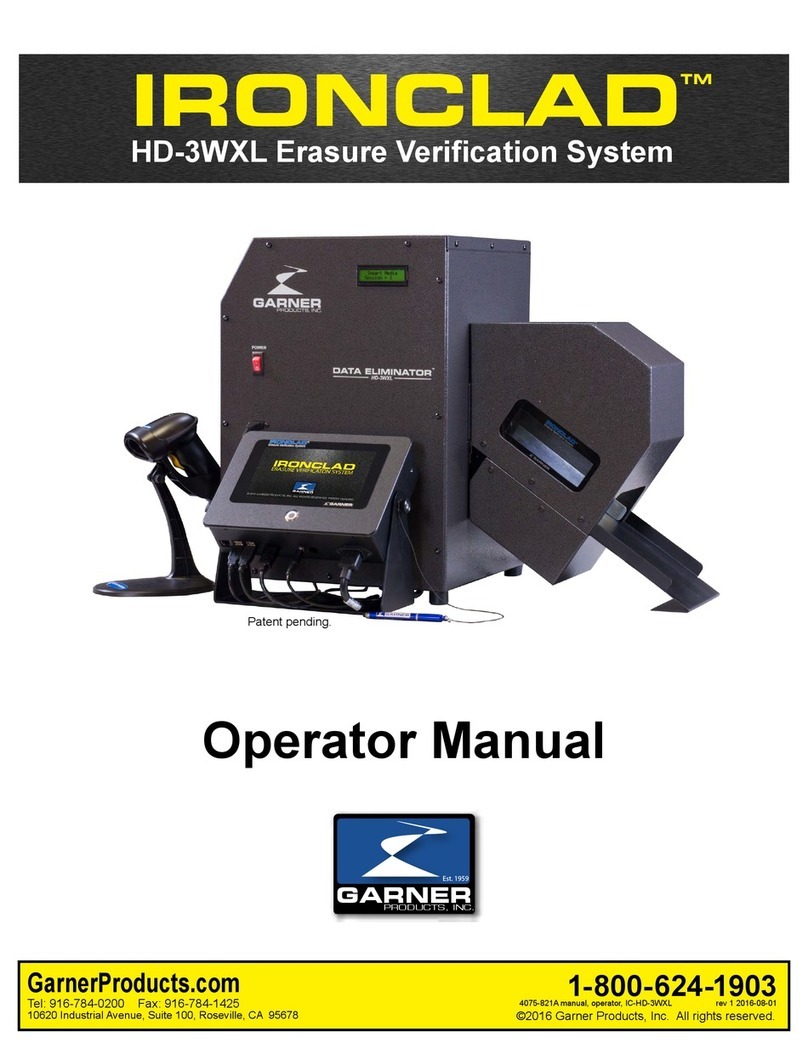 Garner IRONCLAD HD-3WXL Operator's manual