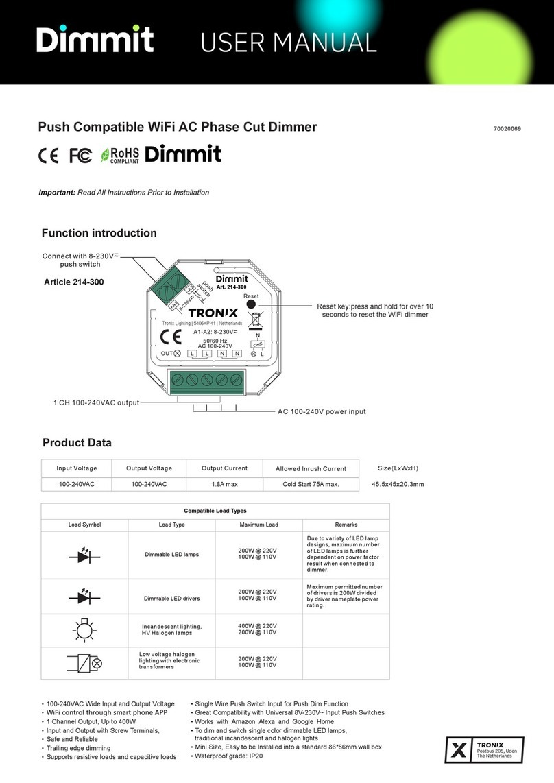 Tronix Dimmit 214-300 user manual
