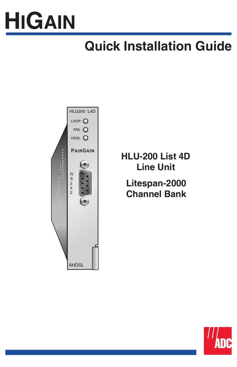 ADC HiGain HLU-200 User manual