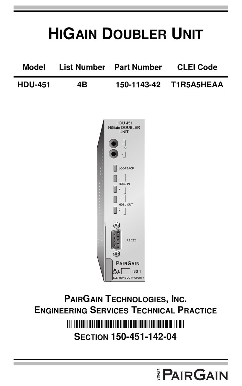 PairGain HiGain HDU-451 manual