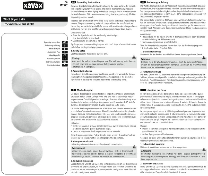 Xavax 111377 User manual