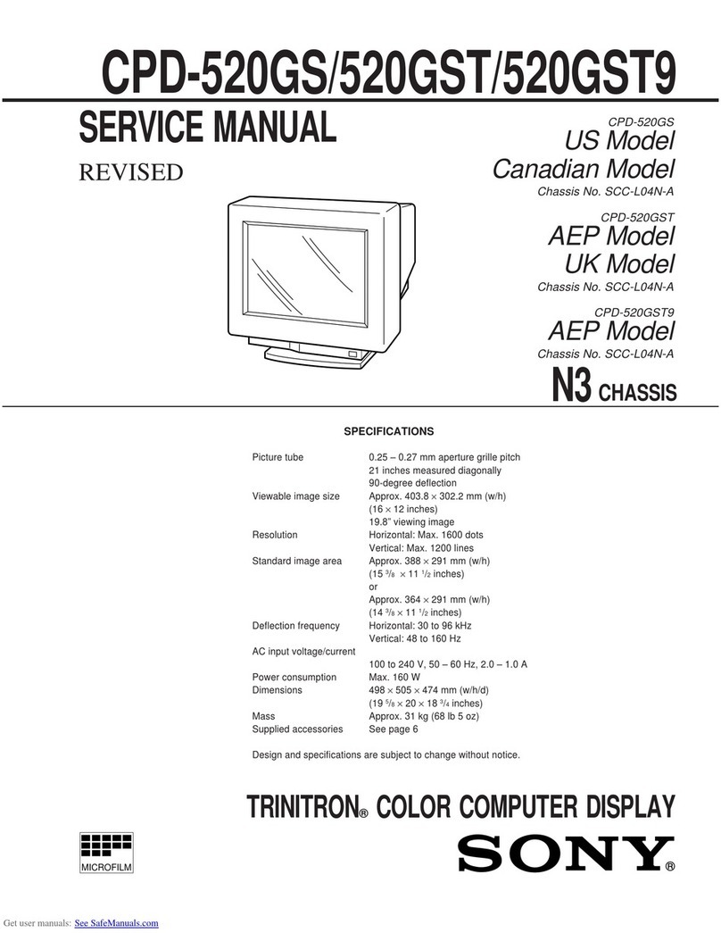 Sony TRINITRON CPD-520GS User manual
