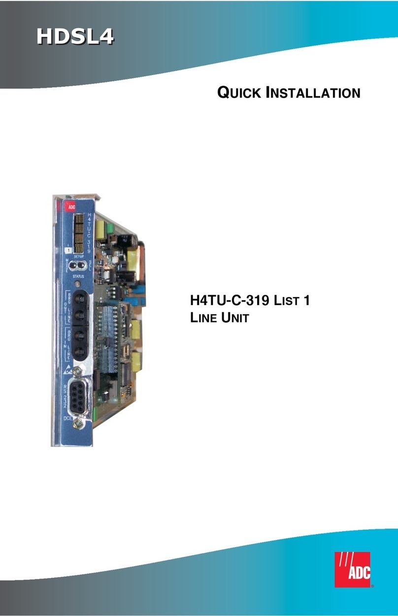 ADC H4TU-C-319 List 1 Line Unit Original operating instructions