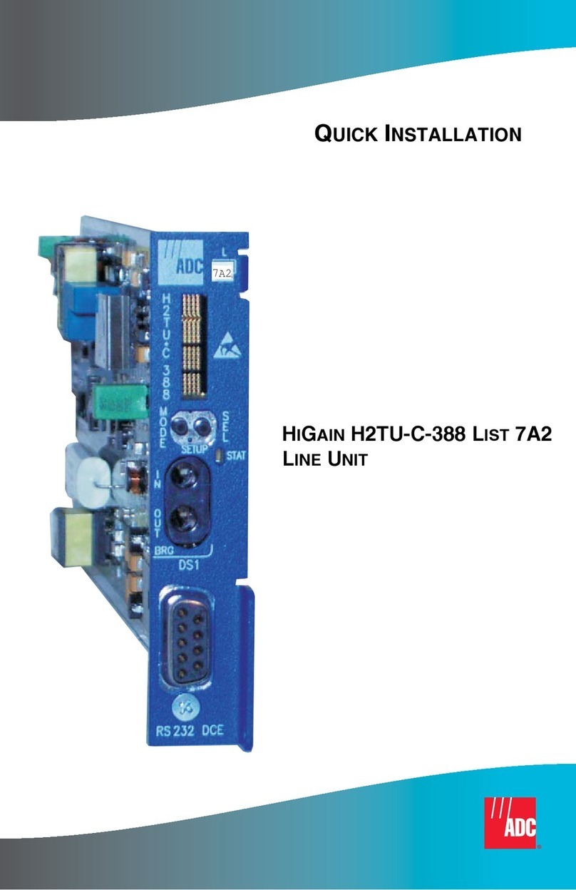 ADC H2TU-C-388 HiGain Original operating instructions ADC H2TU-C-388 HiGain Original operating instructions