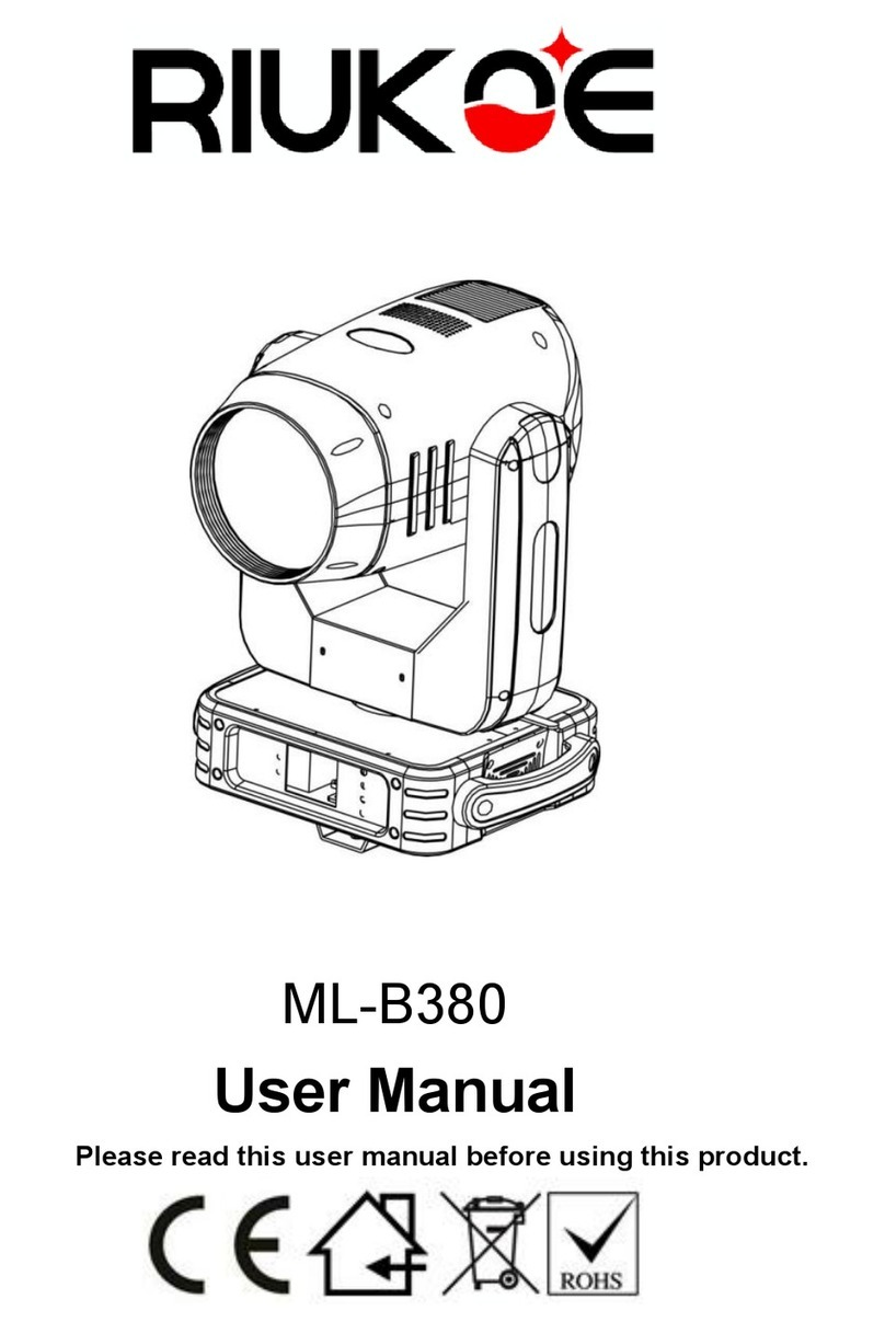 RIUKOE ML-B380 user manual