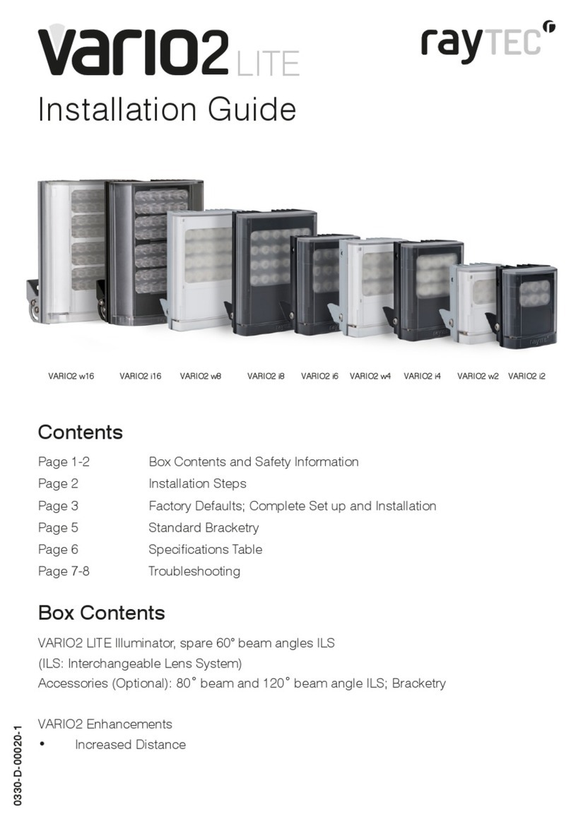 Raytec VARIO2 series installation guide
