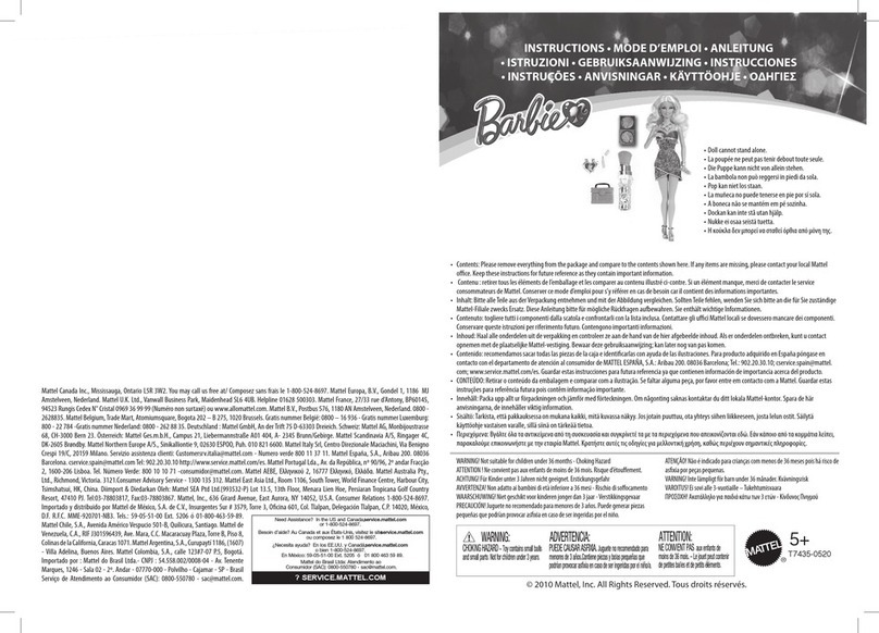 Mattel Barbie T7435 User manual