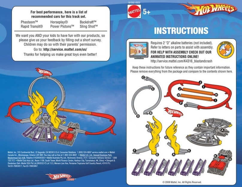 Mattel HotWheels K4316 User manual