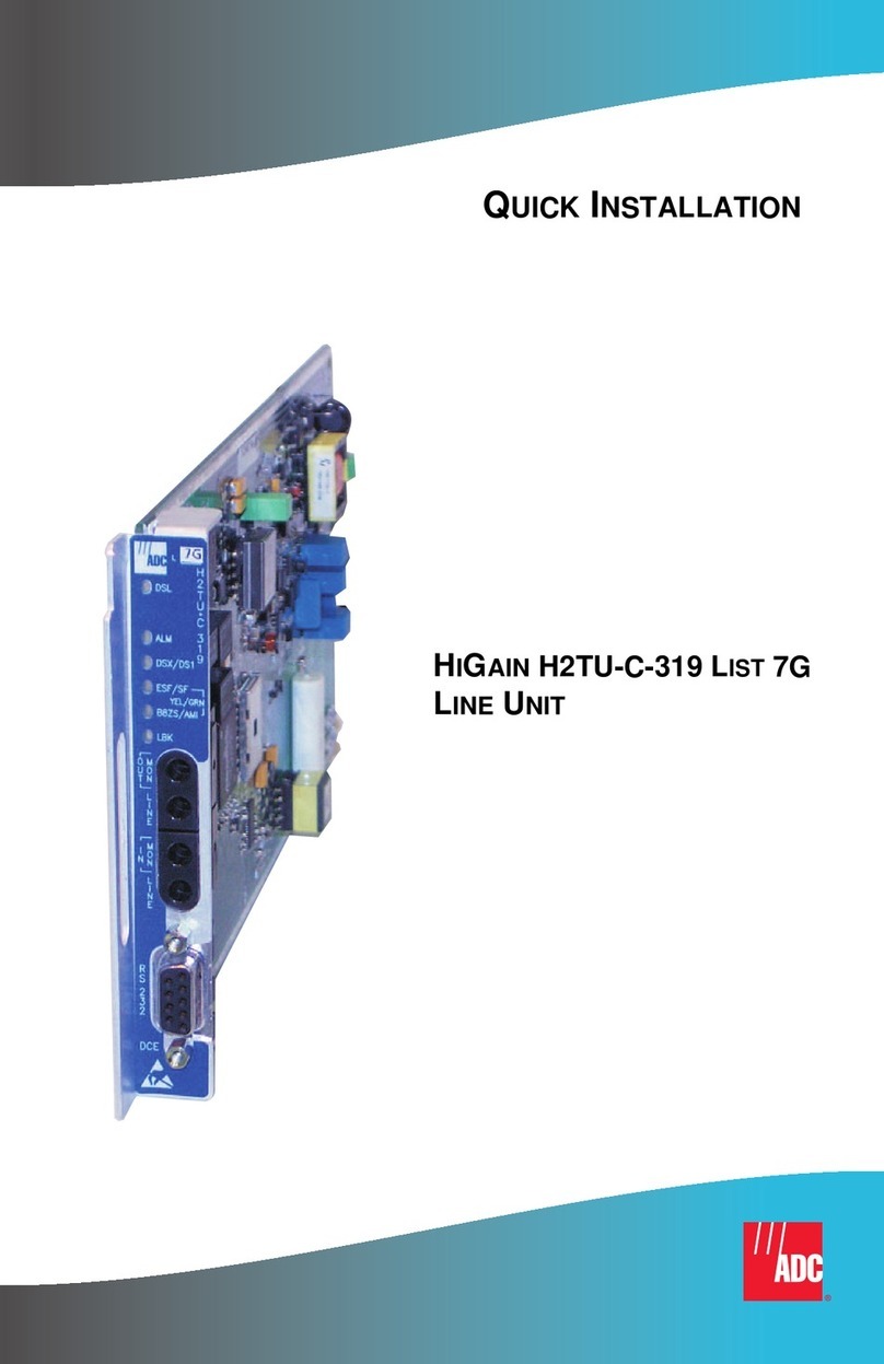 ADC HiGain H2TU-C-319 List 4E Original operating instructions
