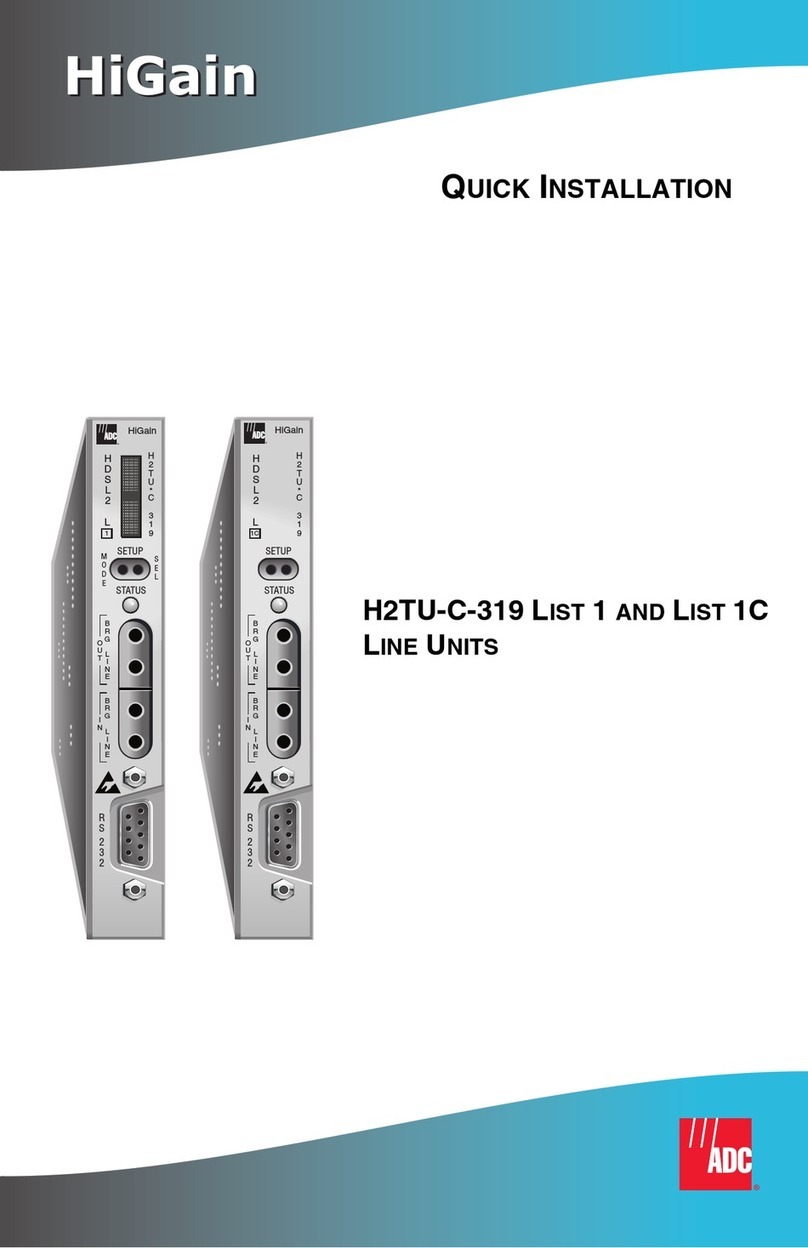 ADC HiGain H2TU-C-319 List 4E Original operating instructions ADC HiGain H2TU-C-319 List 4E Original operating instructions