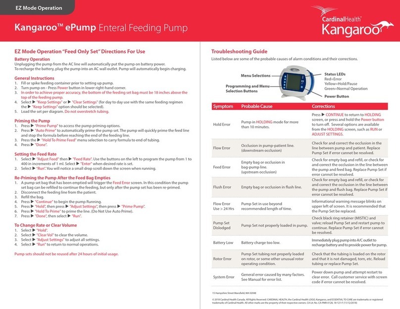 Cardinal Health Kangaroo ePump quick start guide