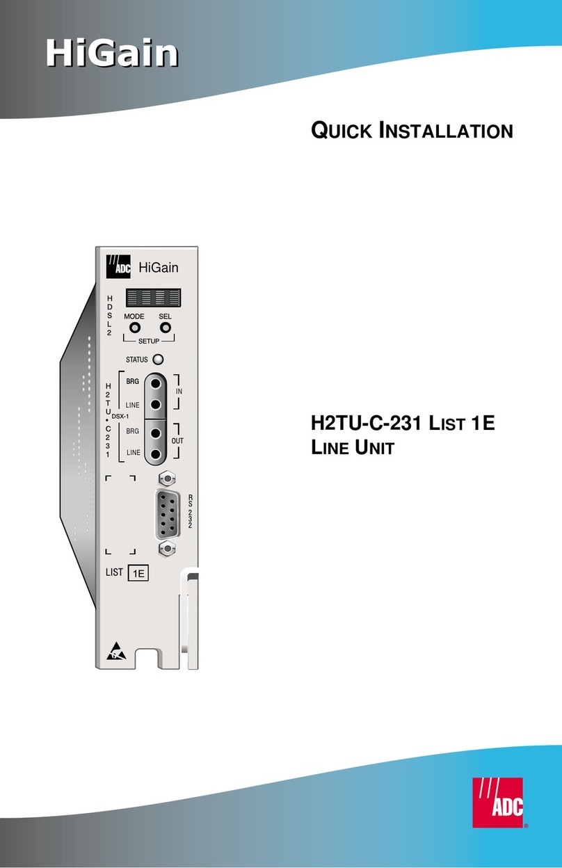 ADC HiGain H2TU-C-231 Original operating instructions