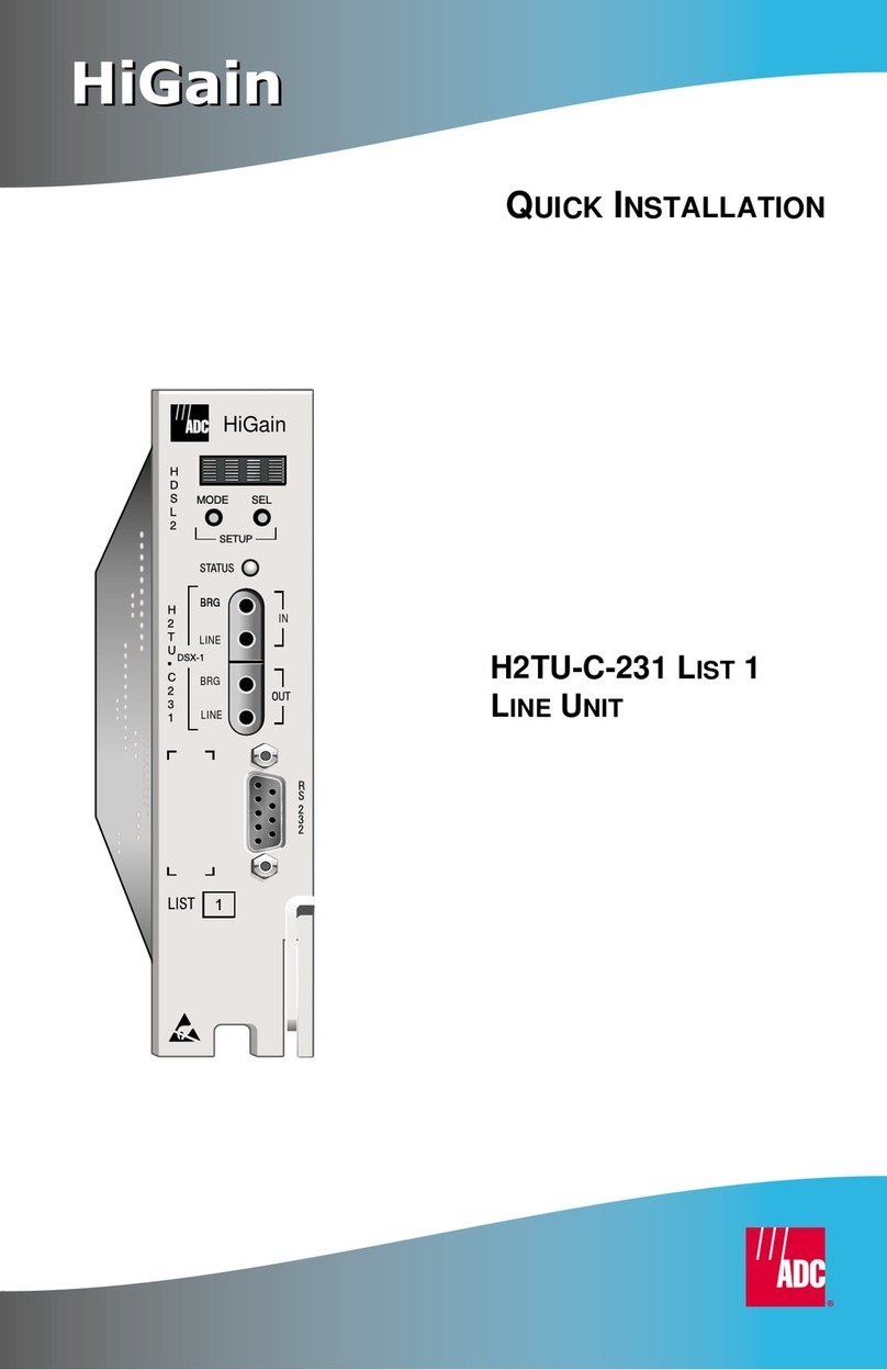 ADC HiGain H2TU-C-231 Original operating instructions