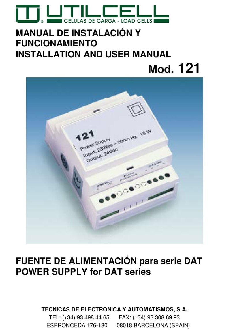 UTILCELL 121 Installation and user manual