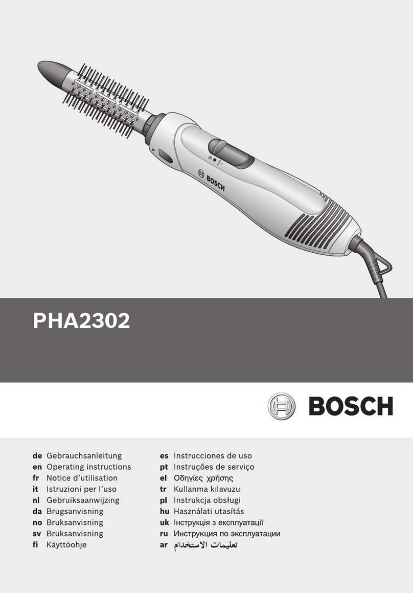 Bosch PHA2302 operating instructions