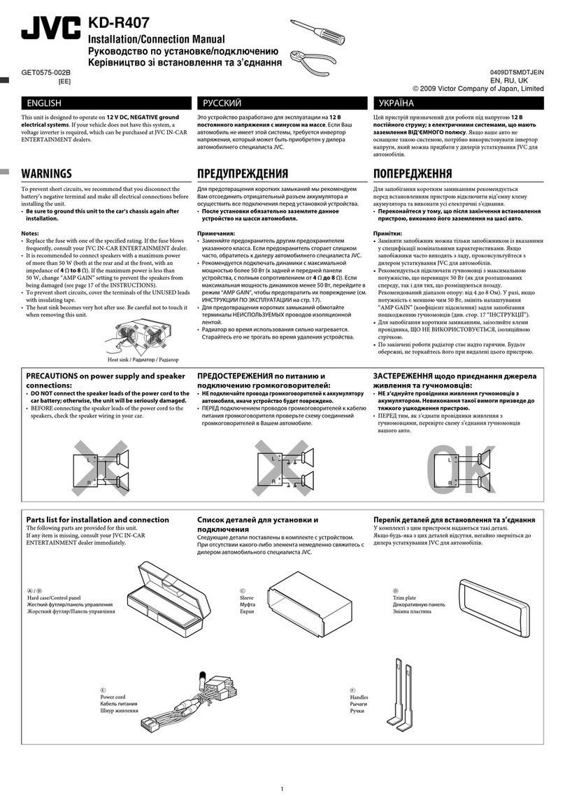 JVC KD-R407 Guide