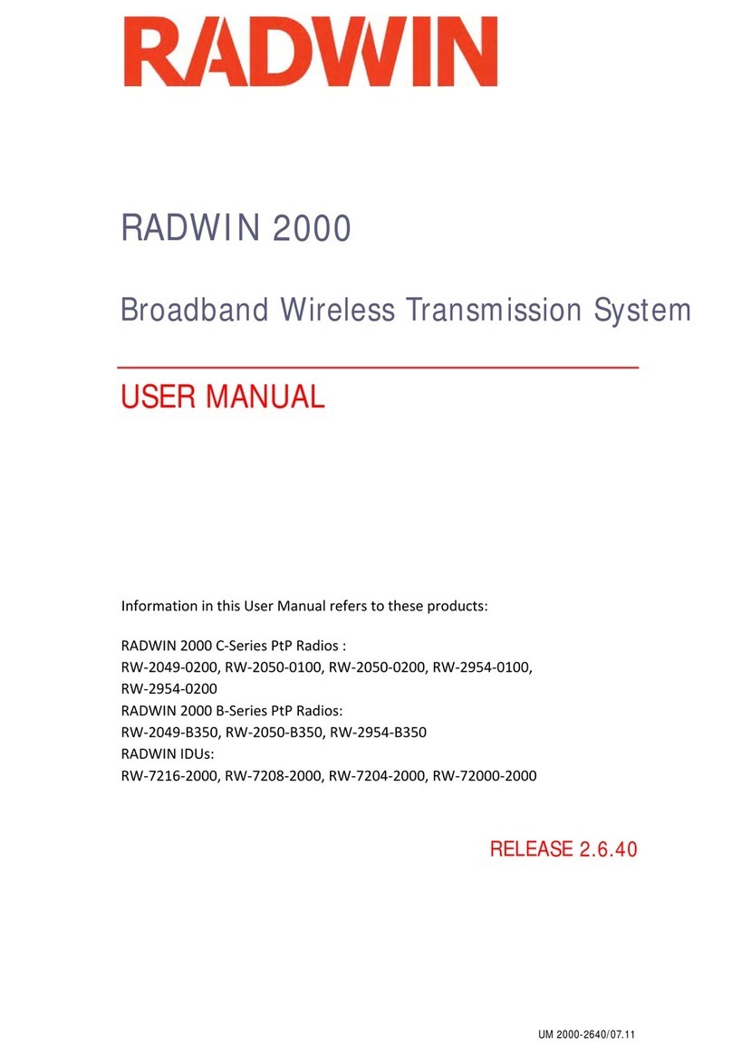 Radwin 2000 Series user manual