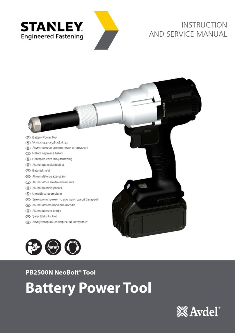 Stanley Avdel NeoBolt PB2500N Instruction and service manual