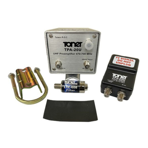 Toner TPA-20VHF user manual