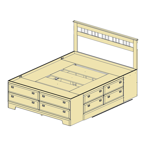 Dynamic Furniture STORAGE BED Assembly instructions