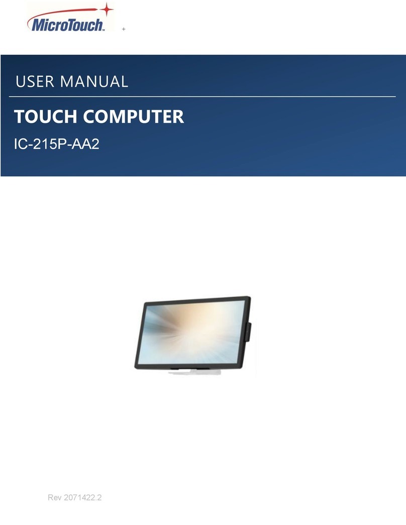 MicroTouch IC-215P-AA2 User manual MicroTouch IC-215P-AA2 User manual
