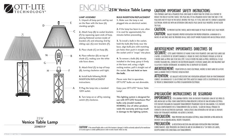 OttLite 2598311P quick start guide