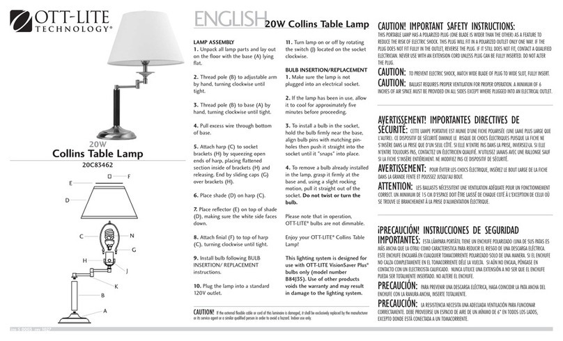 OttLite 20C83462 User manual