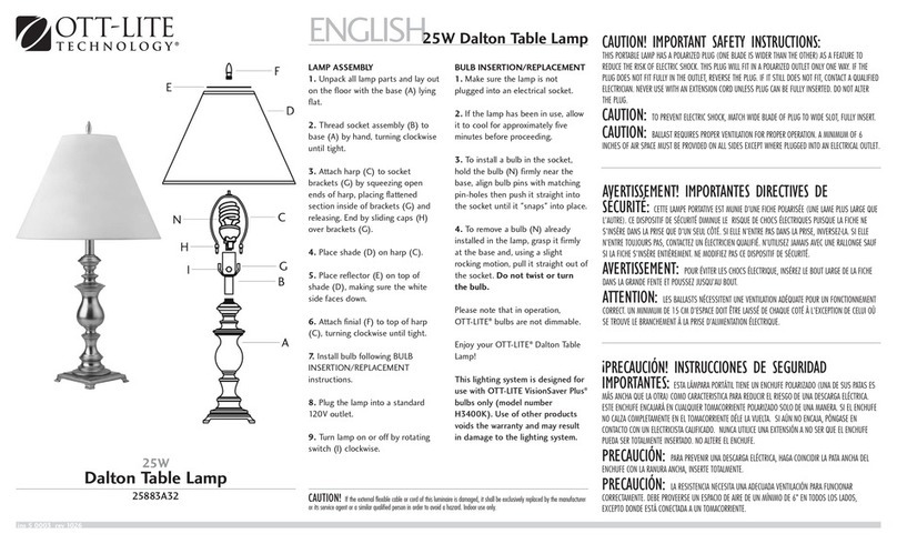 OttLite 25883A32 User manual
