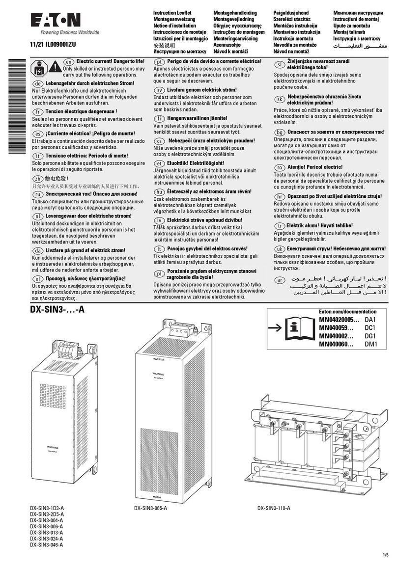Eaton DX-SIN3 A Series Manual