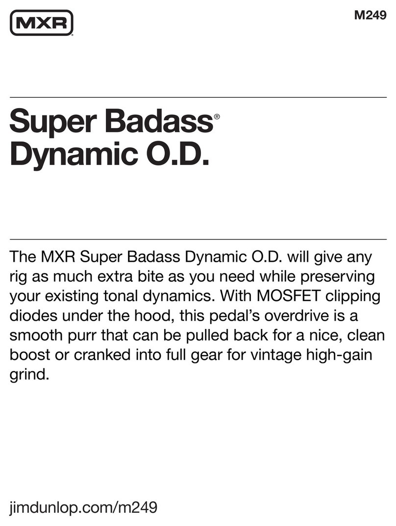 mxr Super Badass Dynamic O.D. User manual