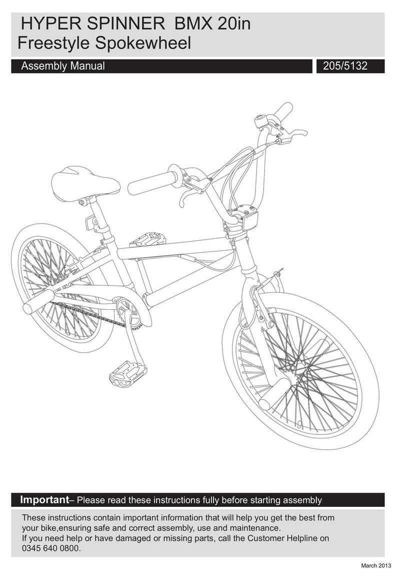 Argos HYPER SPINNER BMX 20in Assembly manual