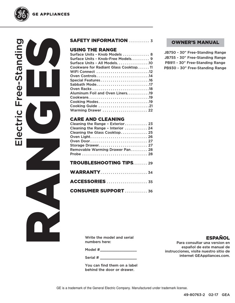 GE JB750 User manual