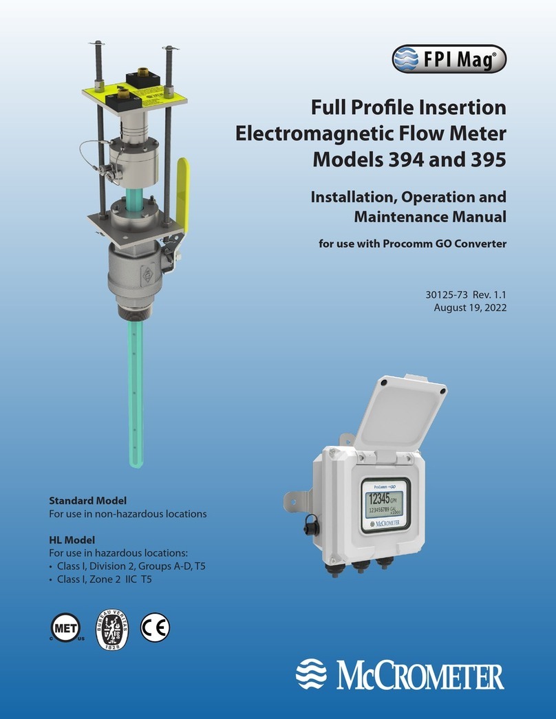 McCrometer FPI Mag 394 Installation, operation and maintenance manual