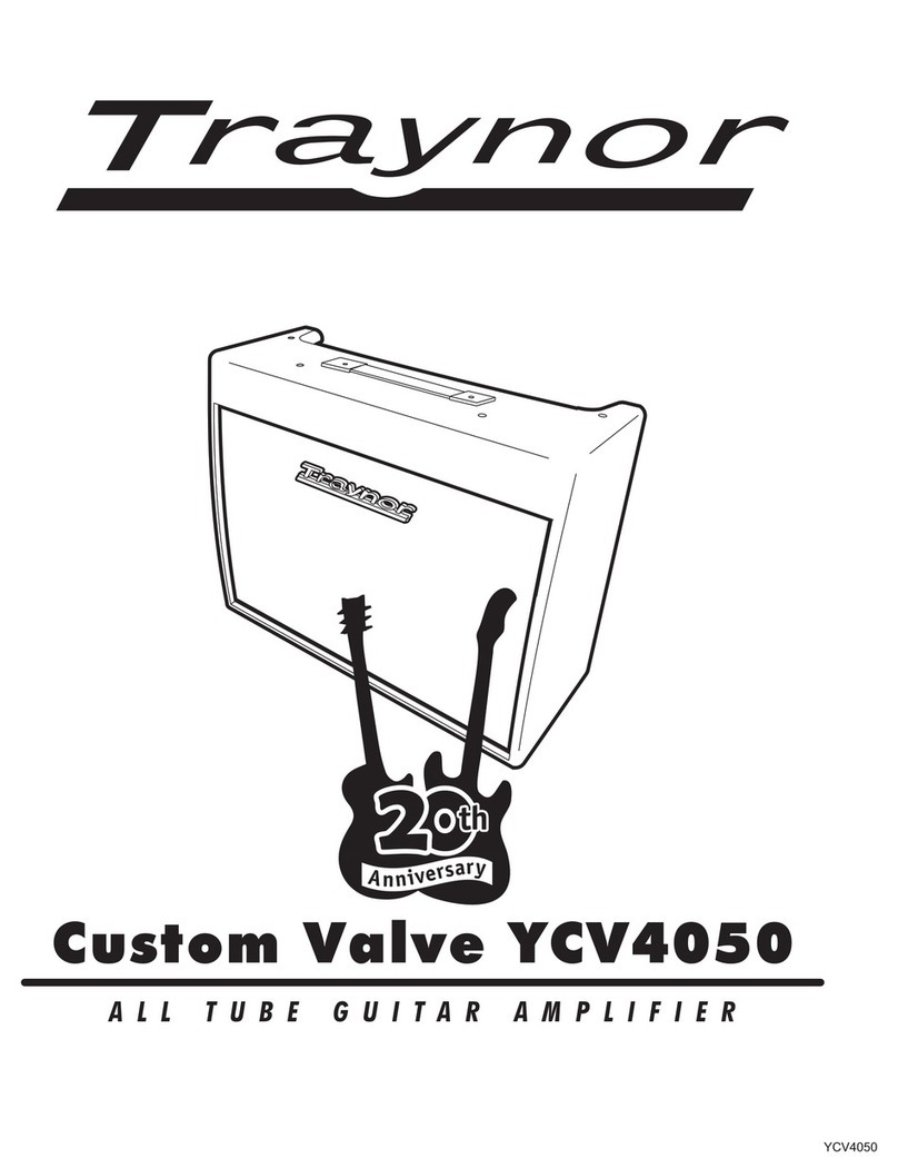 Traynor Custom Valve YCV4050 User manual