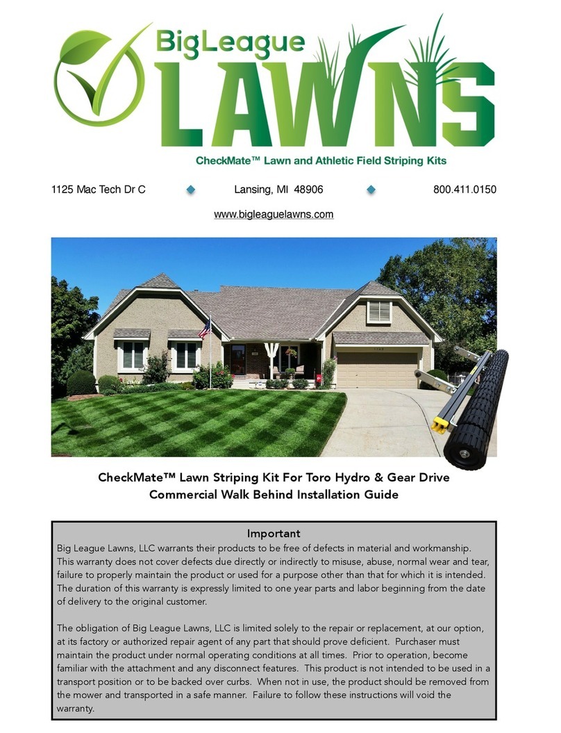 Big League Lawns CheckMate Lawn Striping Kit installation guide