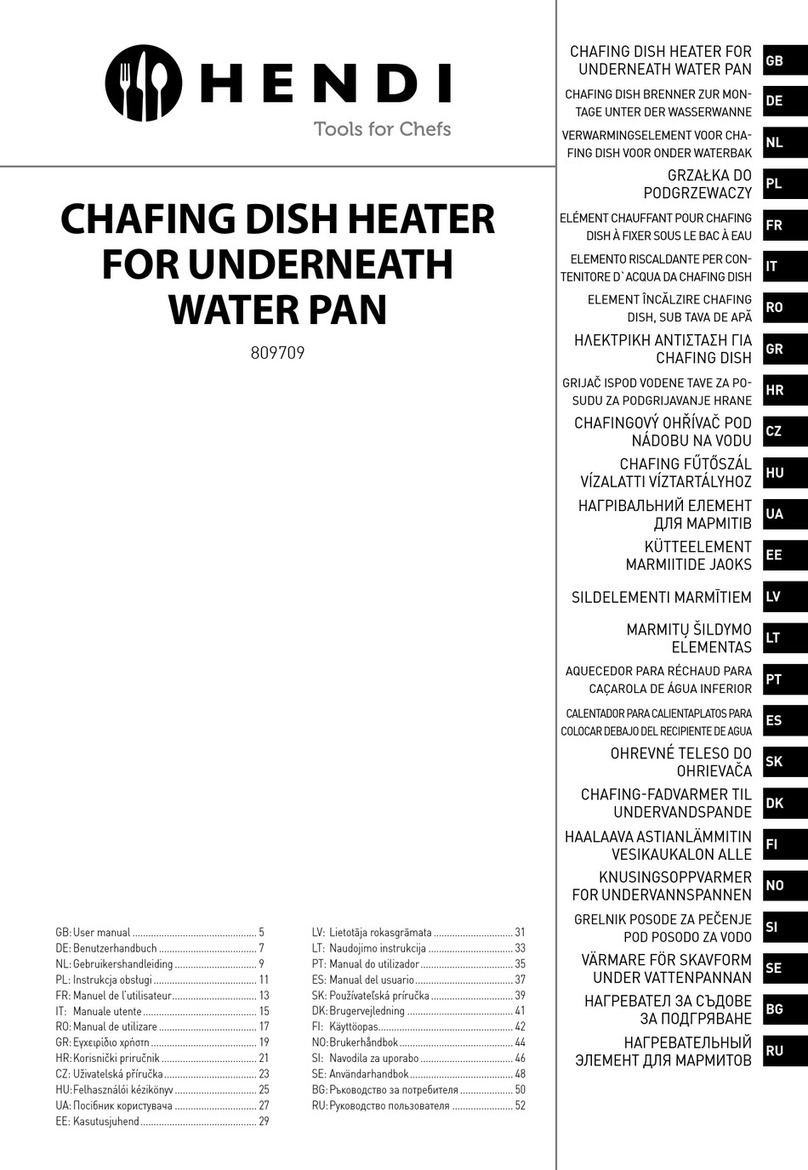 Hendi 809709 user manual