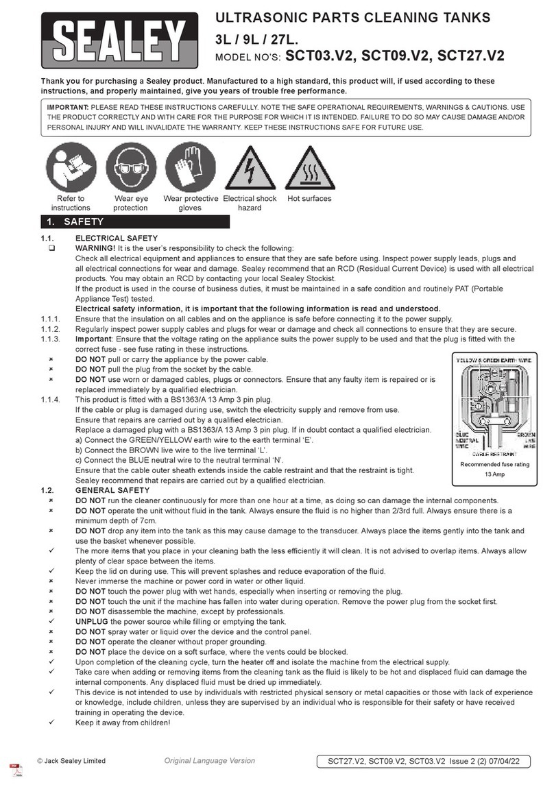 Sealey SCT03.V2 quick start guide