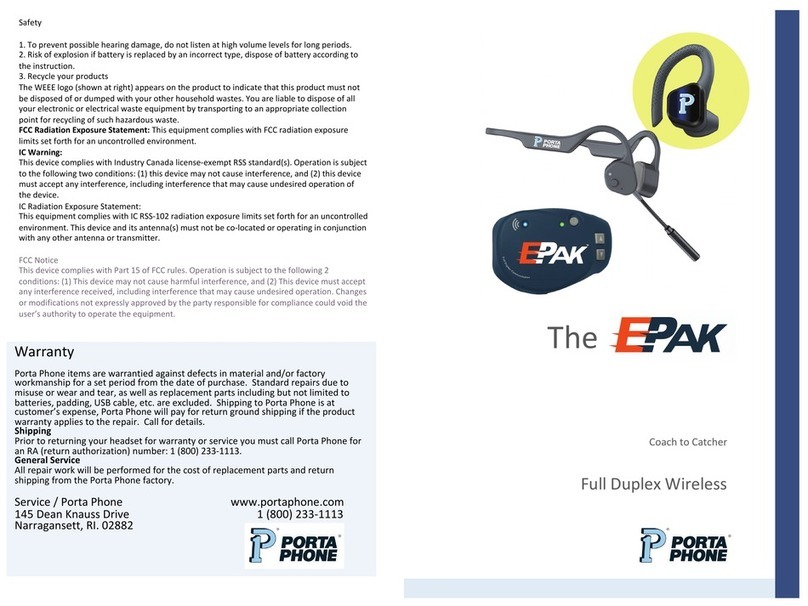Porta Phone The EPAK quick start guide