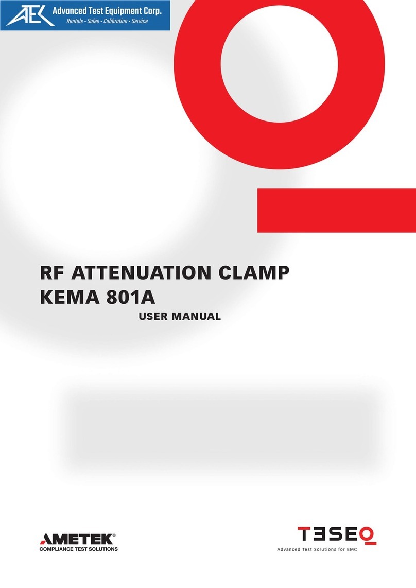 Ametek TESEQ KEMA 801A user manual