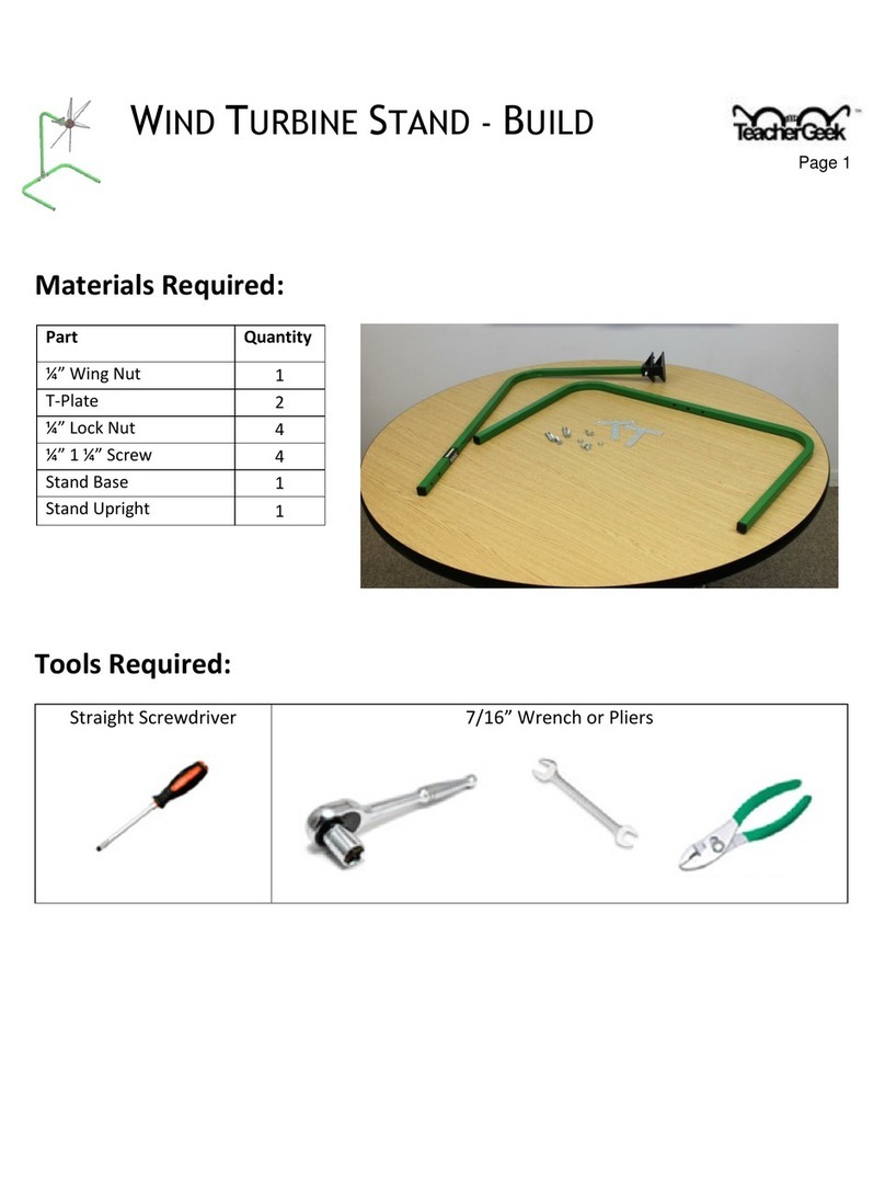 TeacherGeek Wind Turbine Stand Build guide