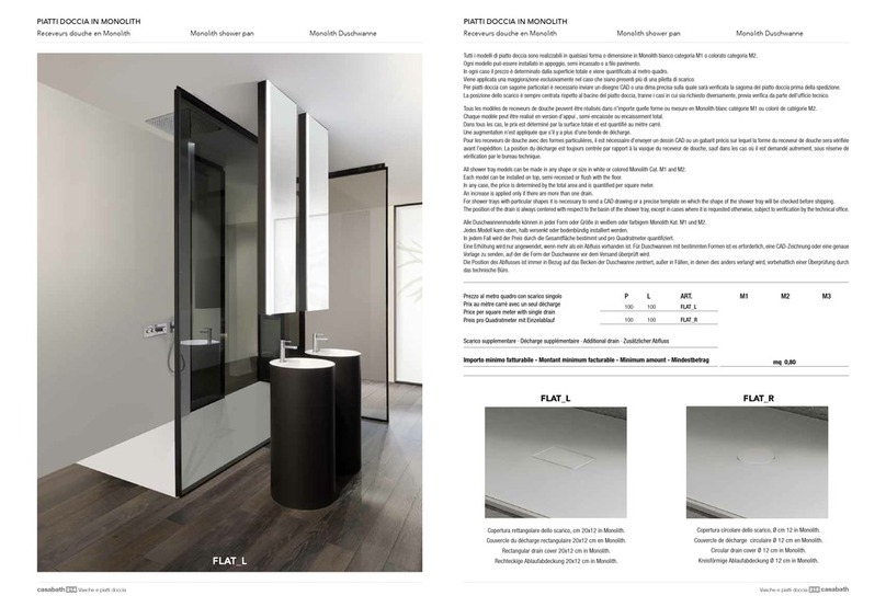 Casabath FLAT L installation instructions