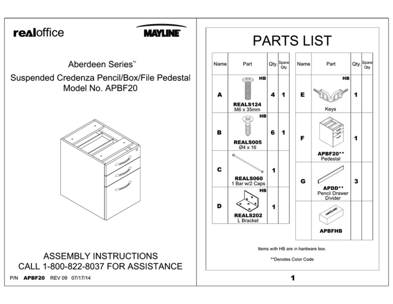 Mayline realoffice Aberdeen Series User manual
