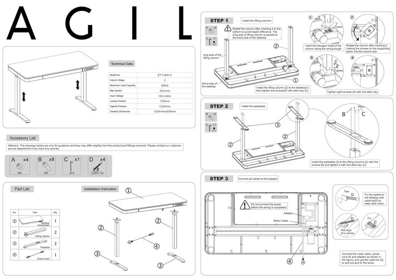 AGIL ET119W-C Assembly instructions AGIL ET119W-C Assembly instructions